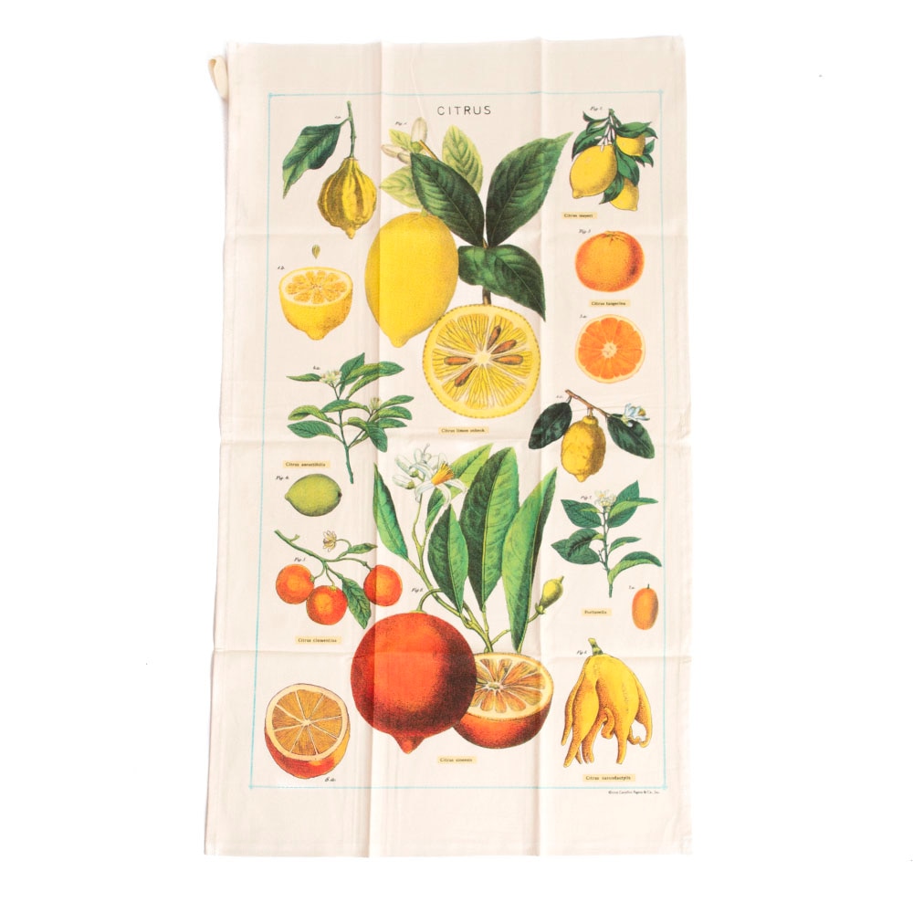 Cavallini, Cotton, Tea Towel, Citrus